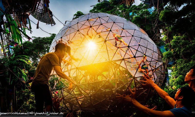 enveloped in solarpunk aesthetics - Playground