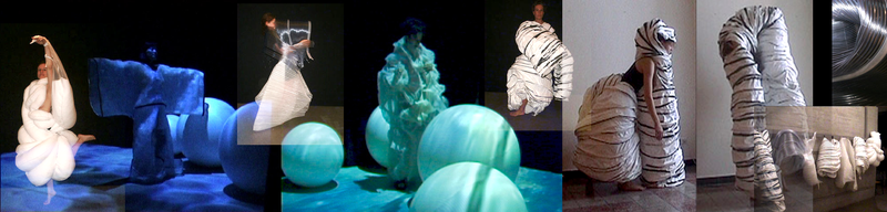 A series of costumes with integrated accelerometres
